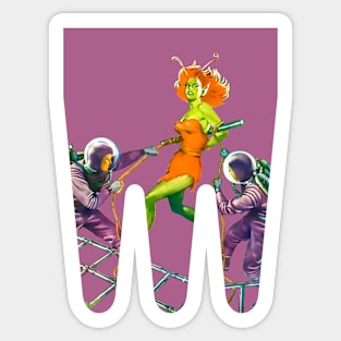 Retro Vintage Comic Fantasy Funny Scifi Popart Old Sticker